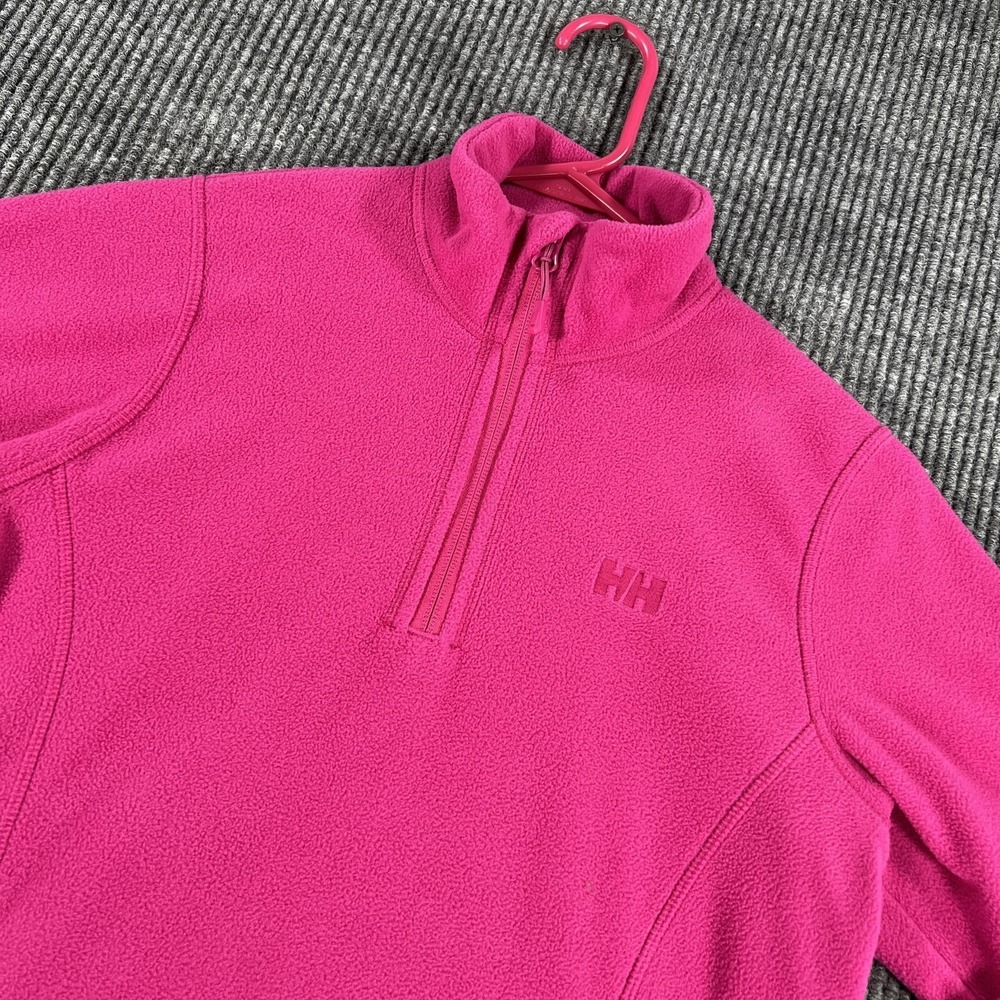 Helly Hansen Fleece Sweater Womens Medium Pink Polartec Half Zip Pullover